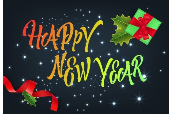 Download Happy New Year Festive Card Design. Gree - Festive card Collection