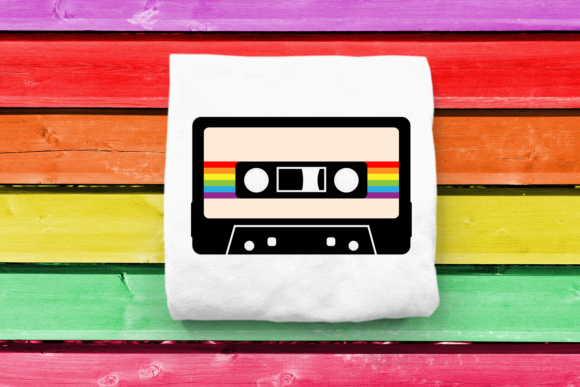 Download 80s Rainbow Cassette Tape SVG - Cassette tape Collection