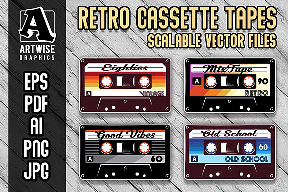 Download Retro Vintage Cassette Tapes - Cassette tape Collection